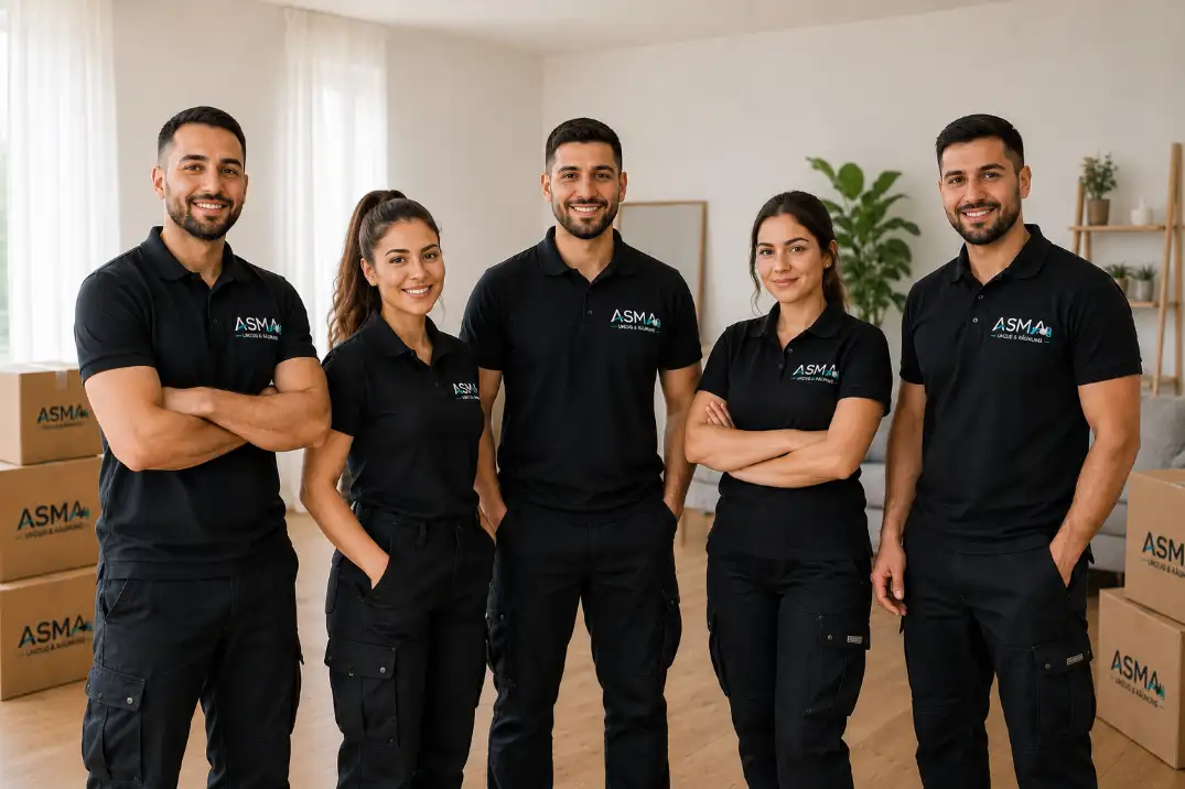 Das fünfköpfige Team von Asma Umzug & Räumung in Wien